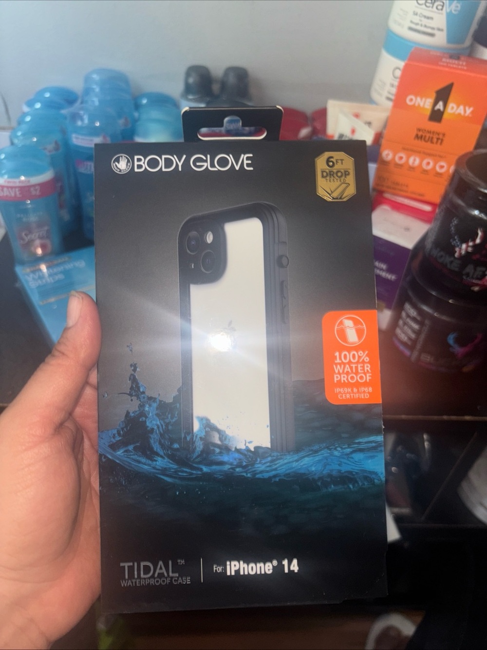 Body Glove Tidal Waterproof Case for iPhone 14 - Black and White